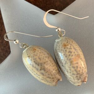 Sterling silver & seashell earrings